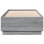 Estructura de cama madera de ingeniería gris Sonoma 90x200 cm de vidaXL, Camas y somieres - Ref: Foro24-3209728, Precio: 116,...