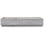Estructura de cama madera de ingeniería gris Sonoma 90x200 cm de vidaXL, Camas y somieres - Ref: Foro24-3209728, Precio: 116,...