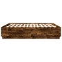 Estructura de cama madera de ingeniería roble ahumado 180x200cm de vidaXL, Camas y somieres - Ref: Foro24-3209685, Precio: 16...