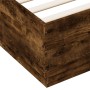 Estructura de cama madera de ingeniería roble ahumado 180x200cm de vidaXL, Camas y somieres - Ref: Foro24-3209685, Precio: 16...
