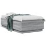 Estructura de cama madera de ingeniería gris Sonoma 90x190 cm de vidaXL, Camas y somieres - Ref: Foro24-3209756, Precio: 114,...
