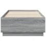 Sonoma gray engineered wood bed frame 90x190 cm by vidaXL, Beds and slatted bases - Ref: Foro24-3209756, Price: 112,87 €, Dis...