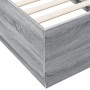 Estructura de cama madera de ingeniería gris Sonoma 90x190 cm de vidaXL, Camas y somieres - Ref: Foro24-3209756, Precio: 114,...