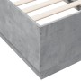 Estructura de cama madera de ingeniería gris hormigón 90x190 cm de vidaXL, Camas y somieres - Ref: Foro24-3209754, Precio: 10...