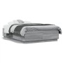 Estructura de cama madera de ingeniería gris Sonoma 140x190 cm de vidaXL, Camas y somieres - Ref: Foro24-3209735, Precio: 157...