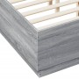 Estructura de cama madera de ingeniería gris Sonoma 140x190 cm de vidaXL, Camas y somieres - Ref: Foro24-3209735, Precio: 157...