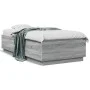 Estructura cama con luces LED madera gris Sonoma 75x190 cm de vidaXL, Camas y somieres - Ref: Foro24-3209672, Precio: 127,76 ...