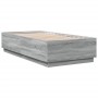 Estructura cama con luces LED madera gris Sonoma 75x190 cm de vidaXL, Camas y somieres - Ref: Foro24-3209672, Precio: 129,35 ...