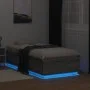 Estructura cama con luces LED madera gris Sonoma 75x190 cm de vidaXL, Camas y somieres - Ref: Foro24-3209672, Precio: 127,76 ...