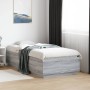 Estructura cama con luces LED madera gris Sonoma 75x190 cm de vidaXL, Camas y somieres - Ref: Foro24-3209672, Precio: 129,35 ...