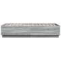 Estructura de cama madera de ingeniería gris Sonoma 75x190 cm de vidaXL, Camas y somieres - Ref: Foro24-3209763, Precio: 110,...