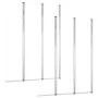 Shower screens 2 units clear tempered glass 104x130 cm by vidaXL, shower doors - Ref: Foro24-146228, Price: 250,57 €, Discoun...