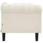 Sofá de 2 plazas terciopelo crema de vidaXL, Sofás - Ref: Foro24-372582, Precio: 269,87 €, Descuento: %