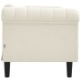 Sofá de 2 plazas terciopelo crema de vidaXL, Sofás - Ref: Foro24-372582, Precio: 272,95 €, Descuento: %