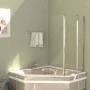 Shower screens 2 units clear tempered glass 104x130 cm by vidaXL, shower doors - Ref: Foro24-146228, Price: 250,57 €, Discoun...