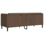 Zweiplätziges Sofa aus braunem Wildleder-Imitat von vidaXL, Sofas - Ref: Foro24-372612, Preis: 266,65 €, Rabatt: %