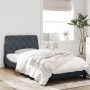 Estructura cama con cabecero terciopelo gris oscuro 100x200 cm de vidaXL, Camas y somieres - Ref: Foro24-3207906, Precio: 156...