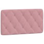 Estructura de cama con cabecero de terciopelo rosa 100x200 cm de vidaXL, Camas y somieres - Ref: Foro24-3207910, Precio: 173,...