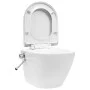 Spülrandloses Wand-WC mit weißer Keramik-Bidetfunktion von vidaXL, Badezimmer - Ref: Foro24-145781, Preis: 206,97 €, Rabatt: %