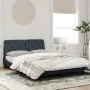 Dark gray velvet bed frame with headboard 120x200 cm by vidaXL, Beds and slatted bases - Ref: Foro24-3207912, Price: 174,48 €...