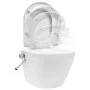 Spülrandloses Wand-WC mit weißer Keramik-Bidetfunktion von vidaXL, Badezimmer - Ref: Foro24-145781, Preis: 206,97 €, Rabatt: %
