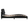 Estructura de cama con cabecero de terciopelo negro 140x190 cm de vidaXL, Camas y somieres - Ref: Foro24-3207919, Precio: 194...