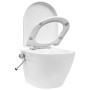 Inodoro de pared sin bordes con función de bidé cerámica blanco de vidaXL, Baños - Ref: Foro24-145781, Precio: 211,60 €, Desc...