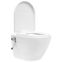 Inodoro de pared sin bordes con función de bidé cerámica blanco de vidaXL, Baños - Ref: Foro24-145781, Precio: 211,60 €, Desc...
