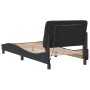 Estructura de cama con luces LED terciopelo negro 90x200 cm de vidaXL, Camas y somieres - Ref: Foro24-3213833, Precio: 166,10...