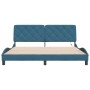 Estructura de cama con luces LED terciopelo azul 180x200 cm de vidaXL, Camas y somieres - Ref: Foro24-3213871, Precio: 246,50...