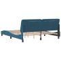 Estructura de cama con luces LED terciopelo azul 180x200 cm de vidaXL, Camas y somieres - Ref: Foro24-3213871, Precio: 246,50...