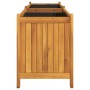 Jardinera con forro madera maciza de acacia 153x38,5x50 cm de vidaXL, Maceteros y jardineras - Ref: Foro24-366442, Precio: 19...