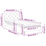 Cama con colchón terciopelo gris claro 80x200 cm de vidaXL, Camas y somieres - Ref: Foro24-3208622, Precio: 275,13 €, Descuen...