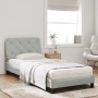 Cama con colchón terciopelo gris claro 90x200 cm de vidaXL, Camas y somieres - Ref: Foro24-3208634, Precio: 267,75 €, Descuen...