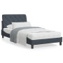 Cama con colchón terciopelo gris oscuro 100x200 cm de vidaXL, Camas y somieres - Ref: Foro24-3208641, Precio: 305,32 €, Descu...