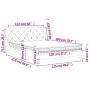 Cama con colchón terciopelo negro 120x200 cm de vidaXL, Camas y somieres - Ref: Foro24-3208648, Precio: 345,83 €, Descuento: %