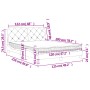Cama con colchón terciopelo negro 120x200 cm de vidaXL, Camas y somieres - Ref: Foro24-3208648, Precio: 350,37 €, Descuento: %