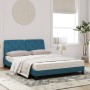 Cama con colchón terciopelo azul 140x200 cm de vidaXL, Camas y somieres - Ref: Foro24-3208662, Precio: 407,03 €, Descuento: %