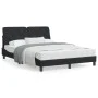 Cama con colchón terciopelo negro 140x200 cm de vidaXL, Camas y somieres - Ref: Foro24-3208660, Precio: 386,95 €, Descuento: %