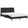 Cama con colchón terciopelo negro 140x200 cm de vidaXL, Camas y somieres - Ref: Foro24-3208660, Precio: 383,87 €, Descuento: %