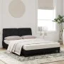 Cama con colchón terciopelo negro 140x200 cm de vidaXL, Camas y somieres - Ref: Foro24-3208660, Precio: 386,95 €, Descuento: %