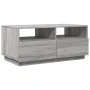 Mesa de centro con luces LED gris Sonoma 90x49x40 cm by vidaXL, Coffee table - Ref: Foro24-839838, Price: 101,26 €, Discount: %