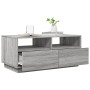 Mesa de centro con luces LED gris Sonoma 90x49x40 cm de vidaXL, Mesas de centro - Ref: Foro24-839838, Precio: 102,83 €, Descu...