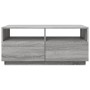 Mesa de centro con luces LED gris Sonoma 90x49x40 cm de vidaXL, Mesas de centro - Ref: Foro24-839838, Precio: 102,83 €, Descu...