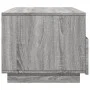 Mesa de centro con luces LED gris Sonoma 90x49x40 cm by vidaXL, Coffee table - Ref: Foro24-839838, Price: 101,26 €, Discount: %