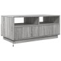 Mesa de centro con luces LED gris Sonoma 90x49x40 cm de vidaXL, Mesas de centro - Ref: Foro24-839838, Precio: 102,83 €, Descu...
