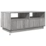 Mesa de centro con luces LED gris Sonoma 90x49x40 cm by vidaXL, Coffee table - Ref: Foro24-839838, Price: 101,26 €, Discount: %