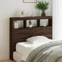 Oak brown LED bed headboard 100x17x102 cm by vidaXL, Headboards and footboards - Ref: Foro24-839195, Price: 78,60 €, Discount: %
