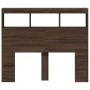 Oak brown LED bed headboard 100x17x102 cm by vidaXL, Headboards and footboards - Ref: Foro24-839195, Price: 78,60 €, Discount: %