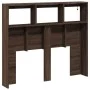 Oak brown LED bed headboard 100x17x102 cm by vidaXL, Headboards and footboards - Ref: Foro24-839195, Price: 78,60 €, Discount: %